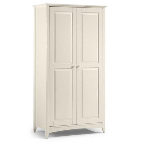 Adilet Wardrobe In White With 2 Doors