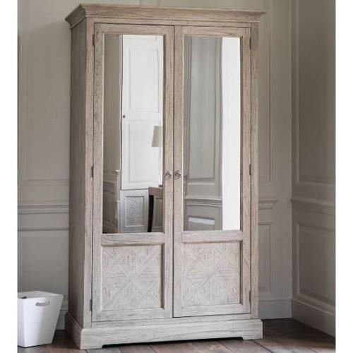 Mestiza Wooden Wardrobe With 2 Doors In Natural