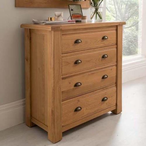 Brex Wooden Chest Of 4 Drawers In Natural