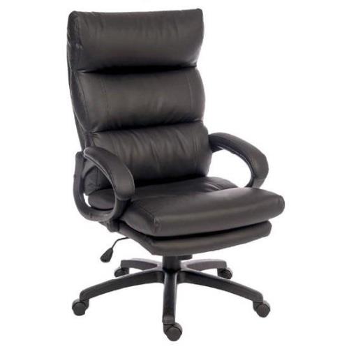 Lenoir Leather Home And Office Chair In Black