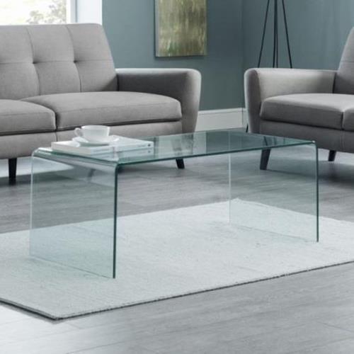 Acelynn Bent Glass Coffee Table