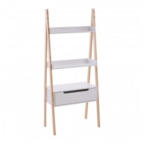 Rosta Wooden Shelving Storage Unit In White And Natural