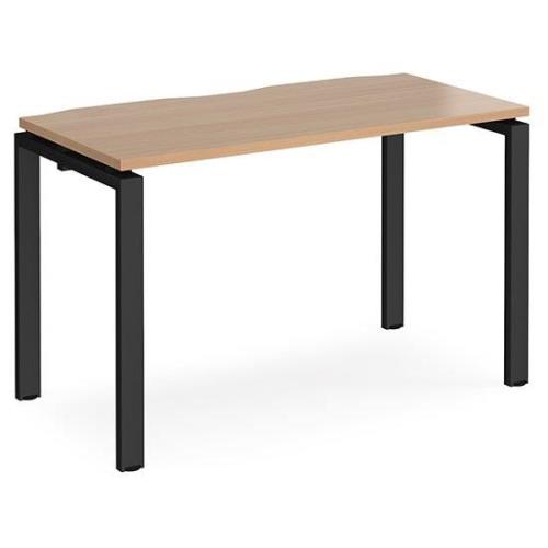 Arkos 1200mm Wooden Computer Desk In Beech With Black Legs