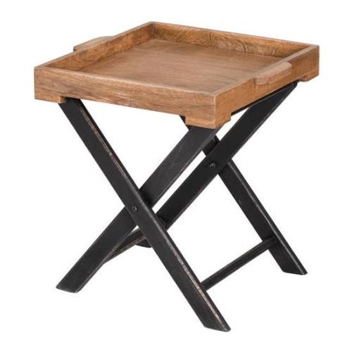 Nordec Medium Wooden Butler Side Table In Oak