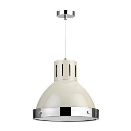 Varmora 1 Light Pendant Light In Clay And Chrome