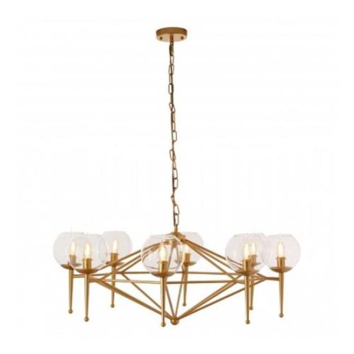 Abita 8 Bulbs Geo Pendant Light In Gold