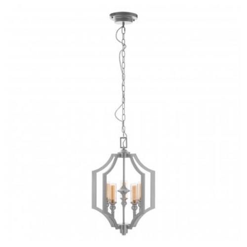 Alkali 5 Bulbs Pendant Light In Silver