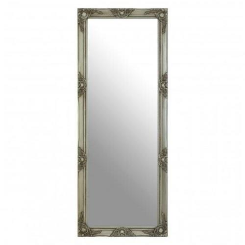 Zelman Wall Bedroom Mirror In Antique Silver Frame