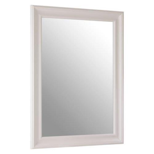 Zelman Wall Bedroom Mirror In Chic White Frame