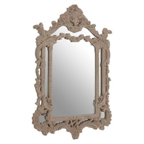 Vesey Wall Bedroom Mirror In Weathered Antique Grey Frame