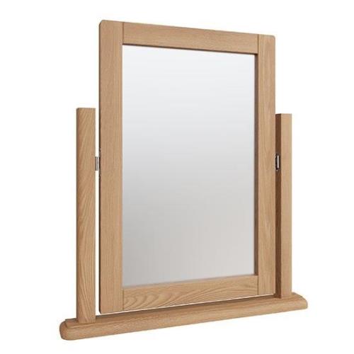 Gilford Wooden Trinket Dressing Mirror In Light Oak