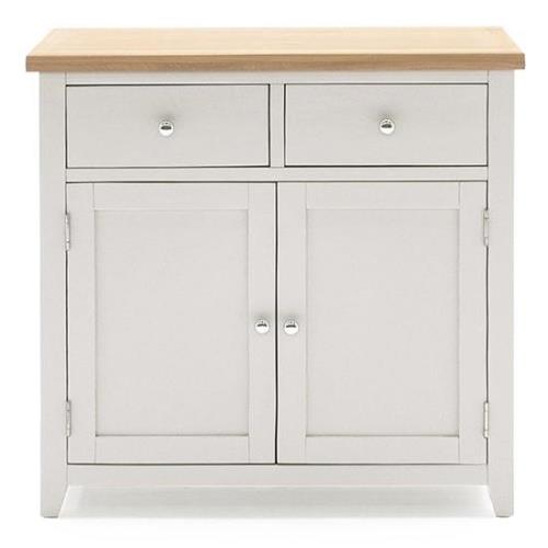 Freda Wooden Sideboard With 2 Doors 2 Drawers In Grey And Oak