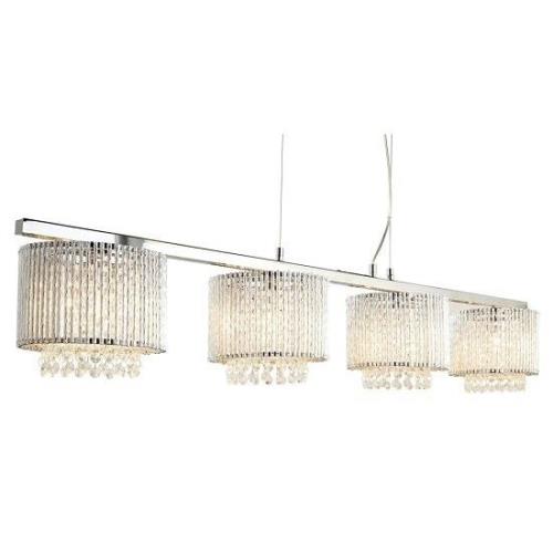 Elise Chrome Light Ceiling Bar With Aluminimum Tubes Trim