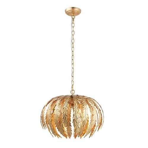 Delphine 3 Lights Ceiling Pendant Light In Gold