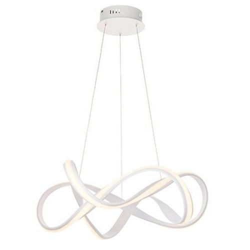 Synergy LED Large Ceiling Pendant Light In Sand White