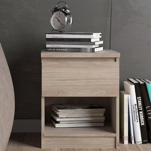 Nakou Bedside Cabinet With 1 Drawer In Jackson Hickory Oak