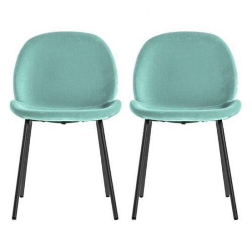 Flanaven Mint Velvet Dining Chairs In A Pair