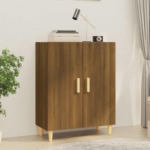 Pirro Wooden Sideboard With 2 Doors In Brown Oak