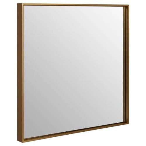 Andstima Large Square Wall Bedroom Mirror In Gold Frame