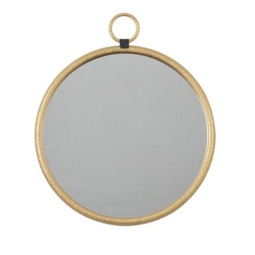 Belfast Small Round Wall Mirror With Gold Metal Frame