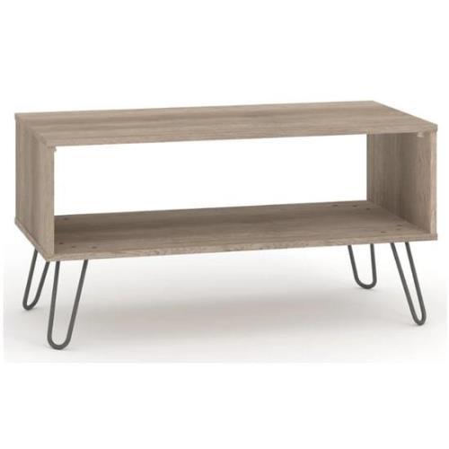 Avoch Wooden Open Coffee Table In Driftwood