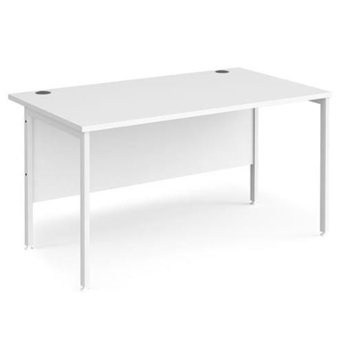 Melor 1400mm H-Frame Legs Computer Desk In White