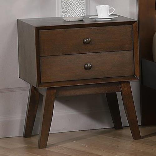 Kairos Solid Hardwood Bedside Cabinet In Rustic Oak