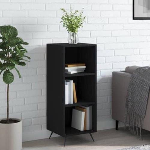 Lavey Wooden Shelving Unit With 2 Shelves In Black