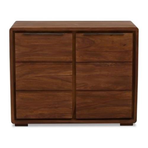 Saki Sheesham Wood Sideboard With 2 Doors In Acacia