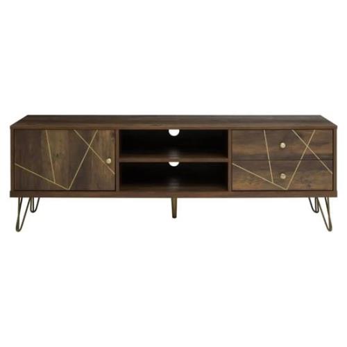 Flora Wooden TV Stand With 1 Door 2 Drawers In Veneering Effect