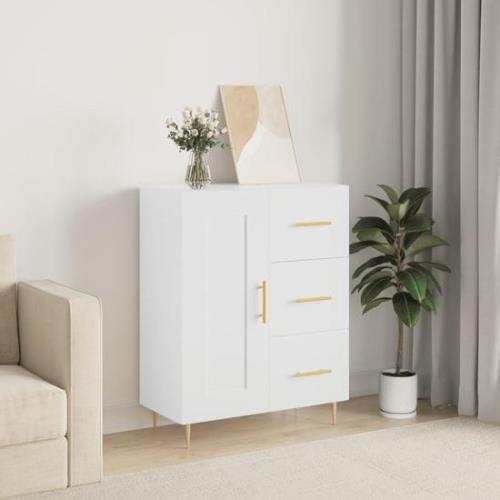 Didim Wooden Sideboard With 1 Door 3 Drawers In White