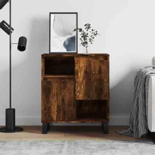 Celina Wooden Sideboard With 2 Doors In Smoked Oak