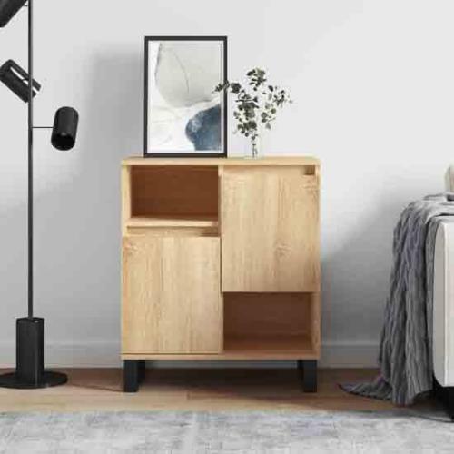 Celina Wooden Sideboard With 2 Doors In Sonoma Oak