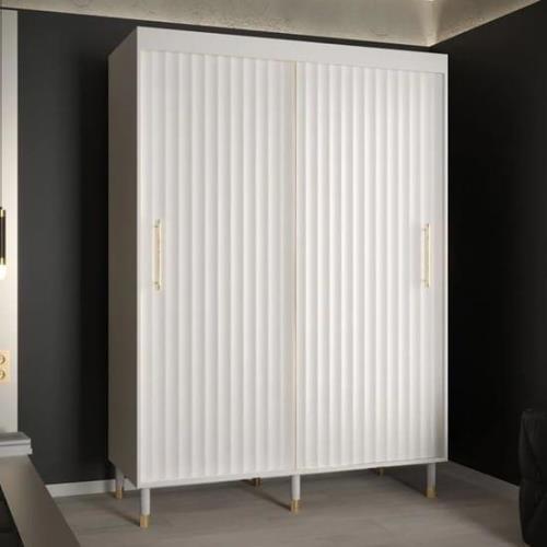 Adel I Wooden Wardrobe With 2 Sliding Doors 150cm In White