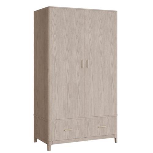 Zurich Wooden Wardrobe With 2 Doors In Parisian Cream