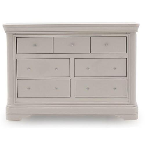 Macon Wooden Chest Of 7 Drawers In Taupe