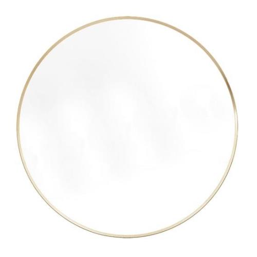 Hasselt Extra Large Wall Mirror Round In Gold Aluminium Frame