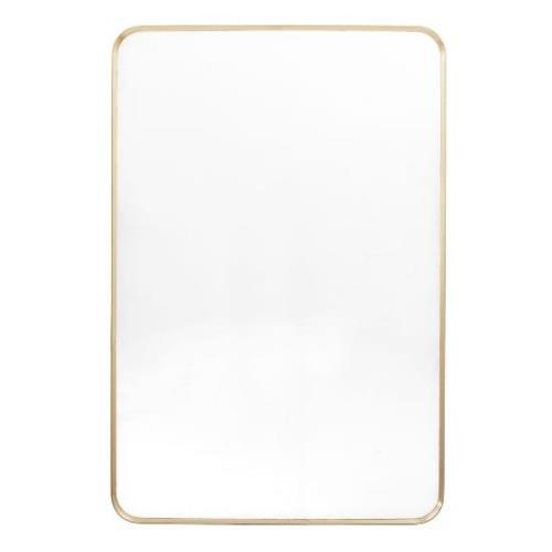 Hasselt Small Wall Mirror In Gold Aluminium Frame