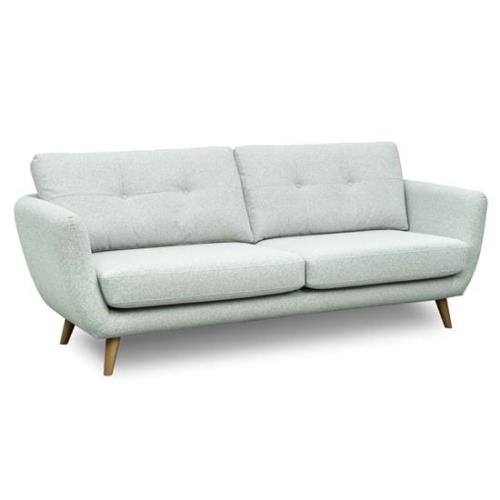 Scaly Fabric 2 Seater Sofa In Grey