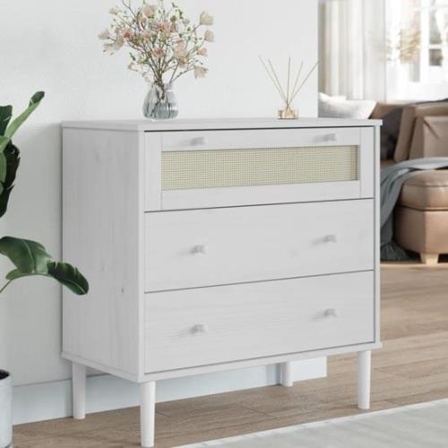 Fenland Wooden Chest Of 3 Drawers In Brown