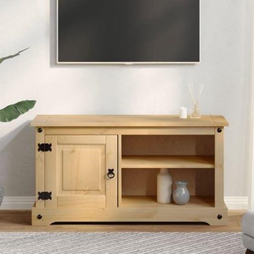 Croydon Wooden TV Stand With 1 Door In Brown