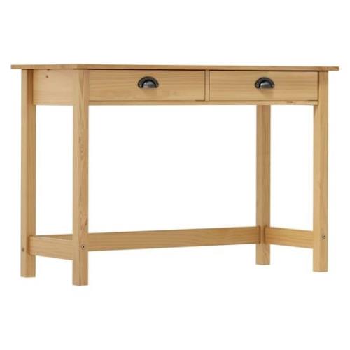 Kendal Wooden Console Table With 2 Drawers In Brown