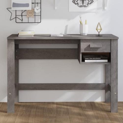 Hull Wooden Laptop Desk With 1 Drawer In Light Grey