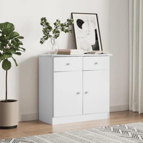 Akron Wooden Sideboard With 2 Doors 2 Drawers In White