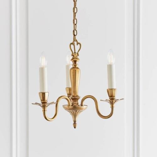 Asquith 3 Lights Pendant Light In Brass