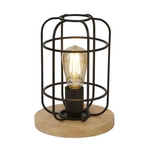 Vision Cage Style Table Lamp In Matt Black