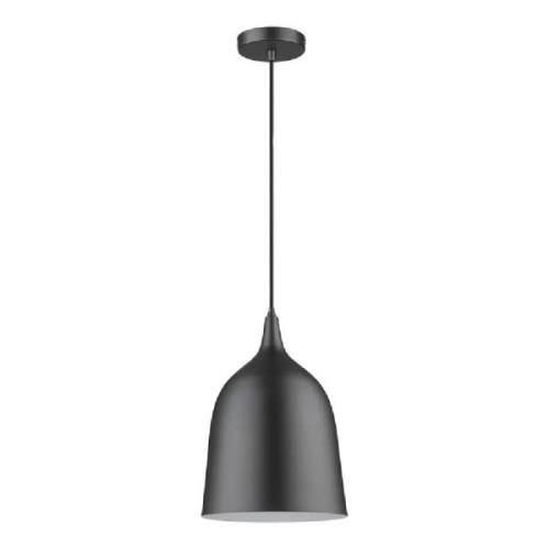 Crofton Metal Pendant Light In Matt Black