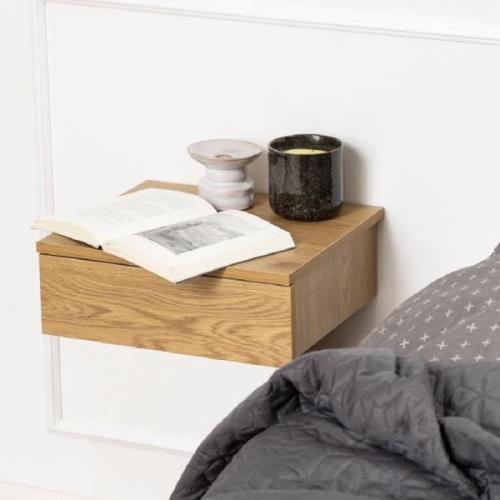 Antigo Wall Hung Wooden Bedside Cabinet With 1 Drawer In Oak