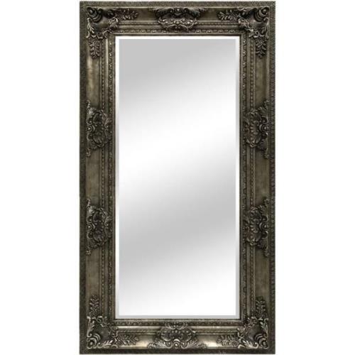 Aspen Leaner Bedroom Wall Mirror In Antique Silver Frame