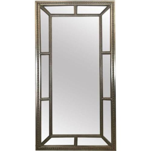 Arthur Leaner Bedroom Wall Mirror In Silver Frame